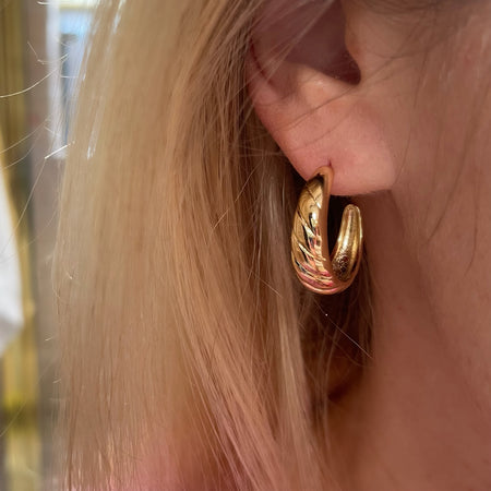 Emerson Gold Hoops - Nikki Smith Designs 