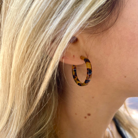 Mini Acrylic Hoops- 3 color options - Nikki Smith Designs 