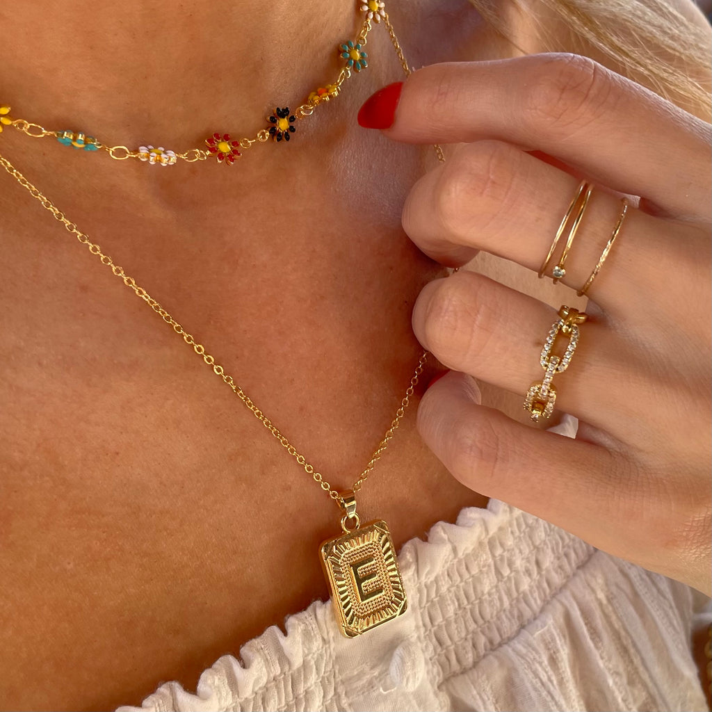 Initial Charm Necklaces - Nikki Smith Designs 