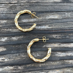 Tay Twisted Hoops - Nikki Smith Designs 