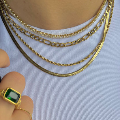 Skinny Golden Rope Necklace - Nikki Smith Designs 