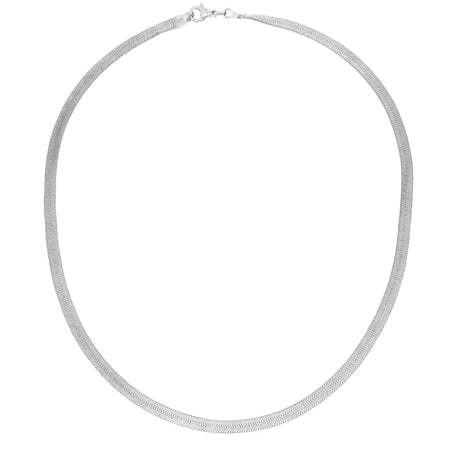 Silver Herringbone Necklace - Nikki Smith Designs 
