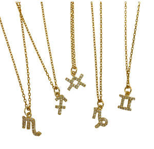 Zodiac Charm Necklaces