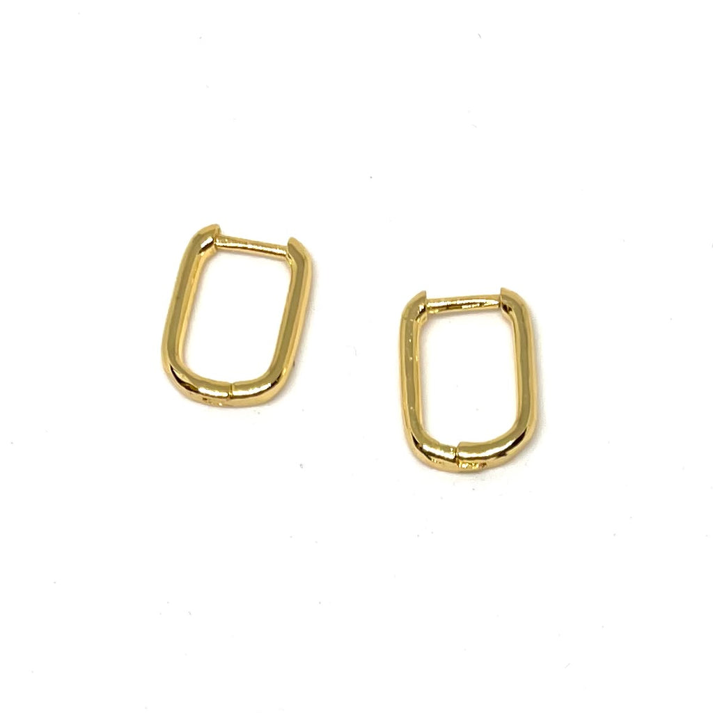 Cara Clip Gold Hoops - Nikki Smith Designs 