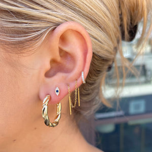 Tay Twisted Hoops - Nikki Smith Designs 