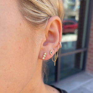 Golden Geo Studs - Nikki Smith Designs 
