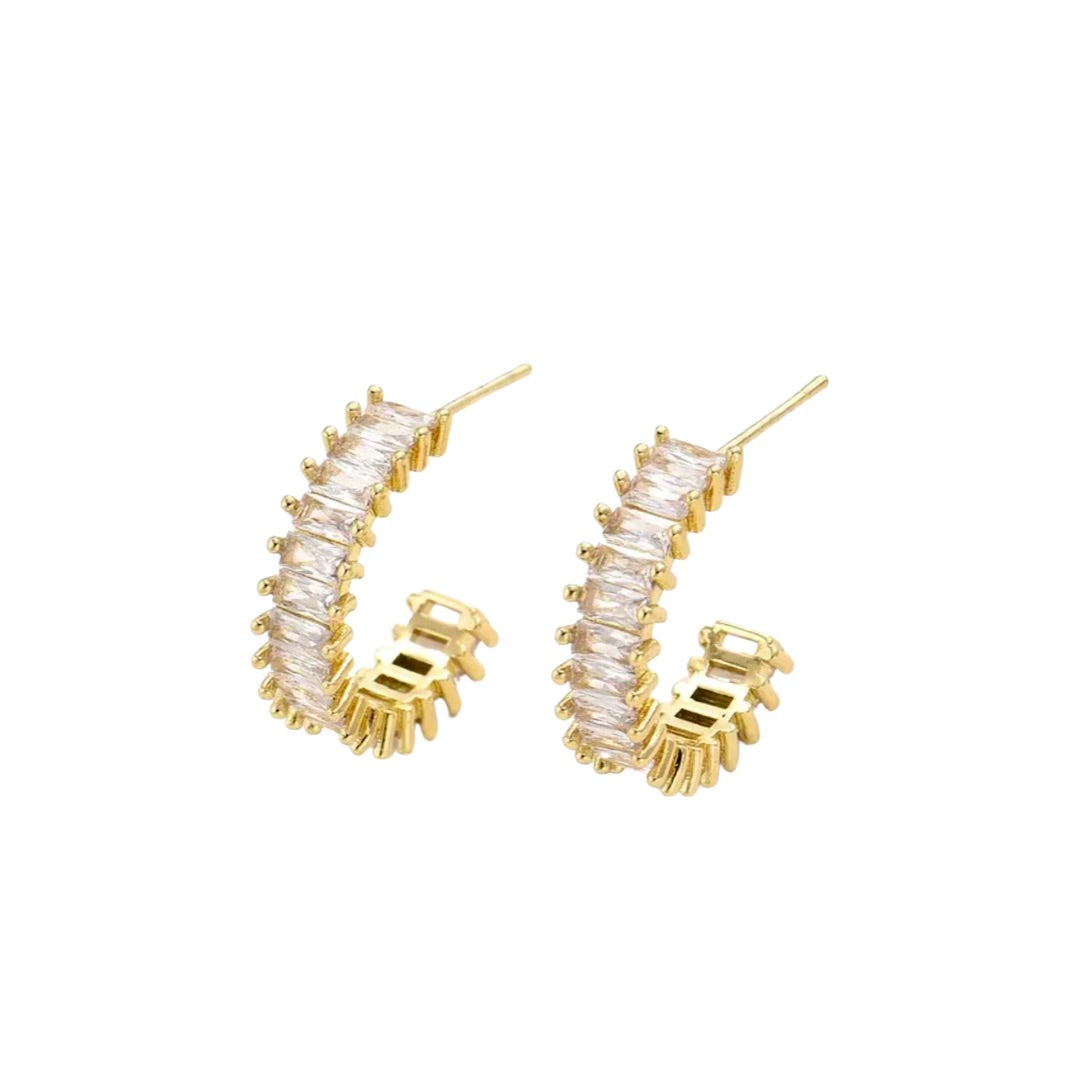 Esther Gold Diamond Hoops