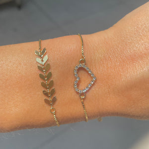 Ellie Heart Slider Bracelet