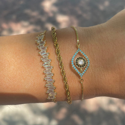 Liv Blue Eye Slider Bracelet