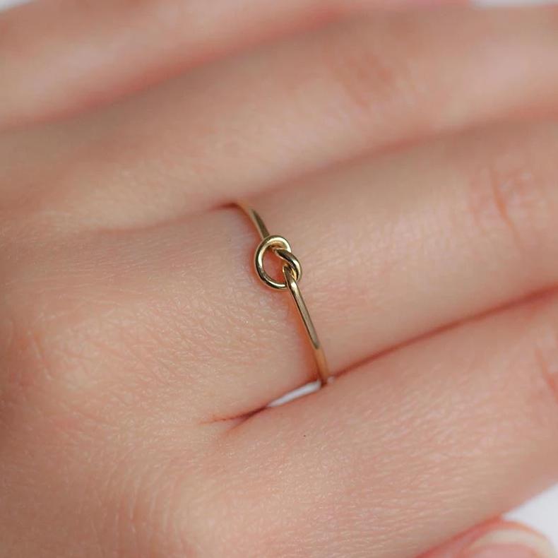 14k Gold Filled Knot Ring - Nikki Smith Designs 