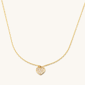 Dainty Crystal Heart Necklace