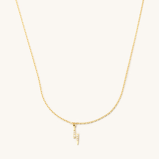 Crystal Bolt Necklace