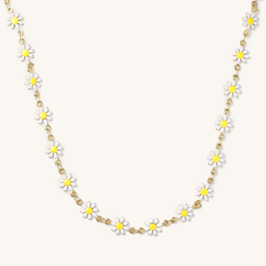 Daisy White Choker - Nikki Smith Designs 
