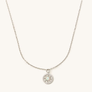 Dani Opal Necklace: Silver/Gold