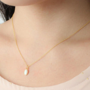 Opal Necklaces in gold - Nikki Smith Designs 