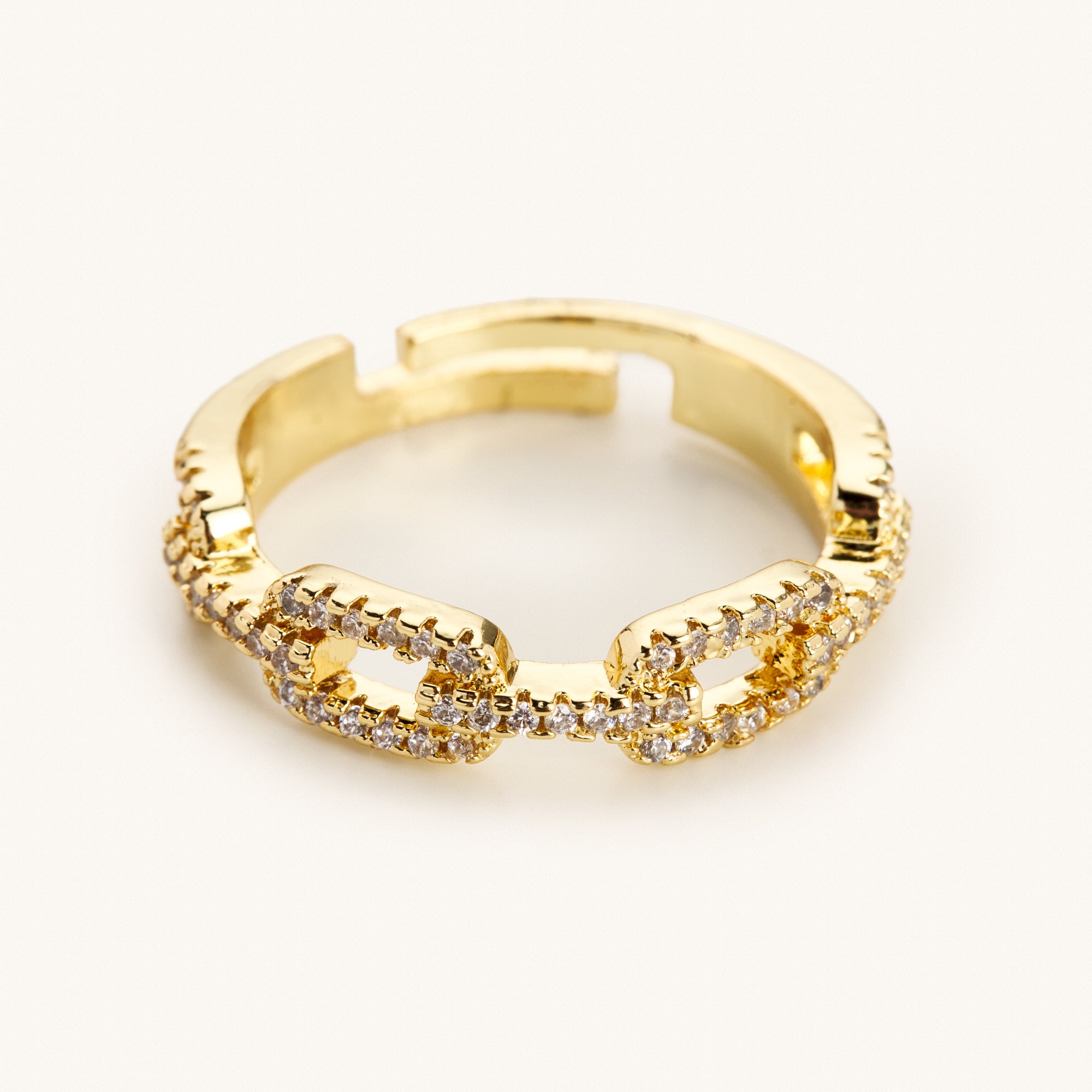 Candia Chain Ring - Dorado Gems