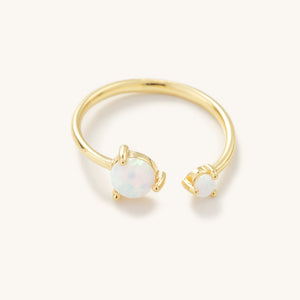 Twisted Golden Opal Adjustable Ring - Nikki Smith Designs 