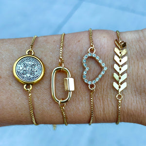 Ellie Heart Slider Bracelet