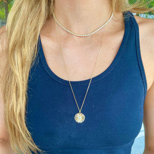 Opal Charm Adjustable Necklace - Nikki Smith Designs 